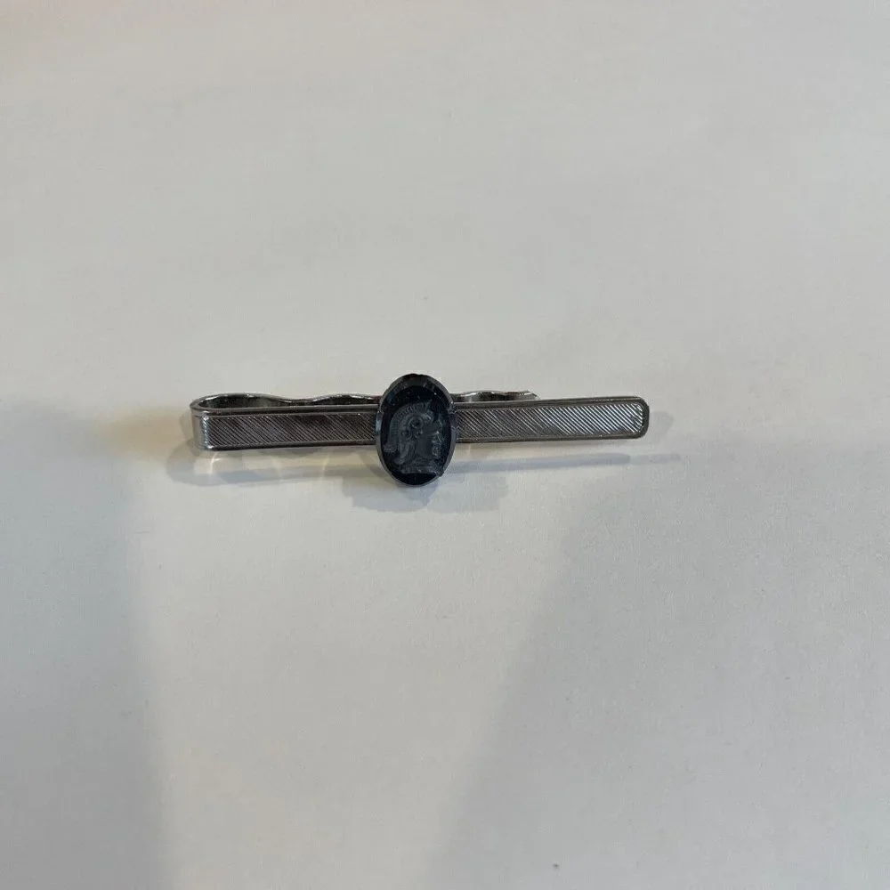 Geoffrey Beene Tie Tack Clip Youth Boy Silver Tone Soldier In Box